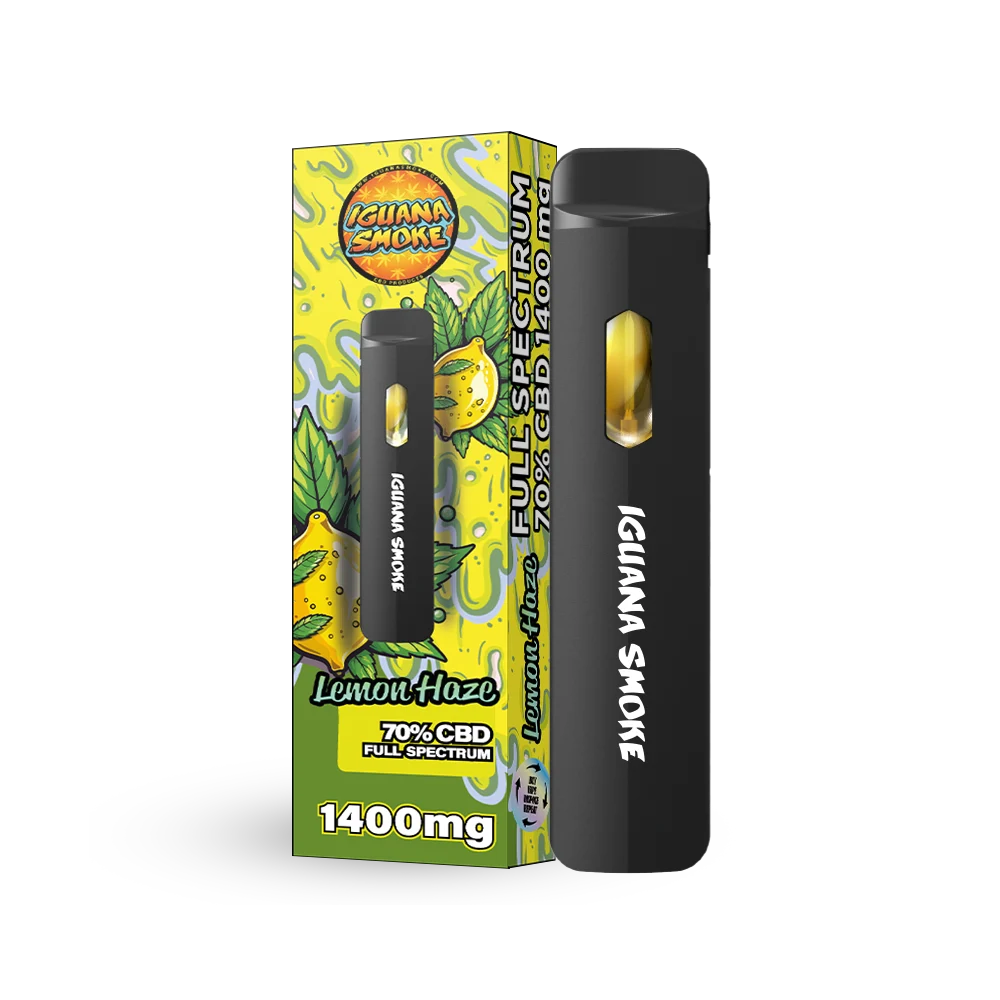 iguana smoke full spectrum cbd vape lemon