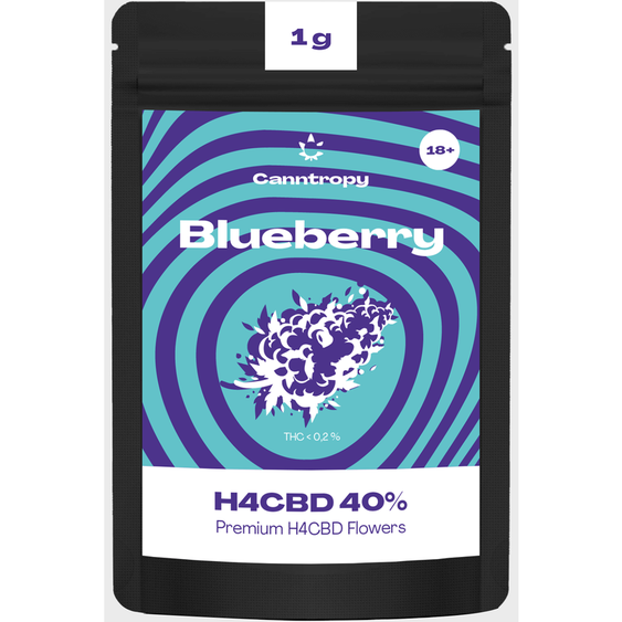 Canntropy H4CBD topskud Blueberry - 40 % H4CBD - Image 2