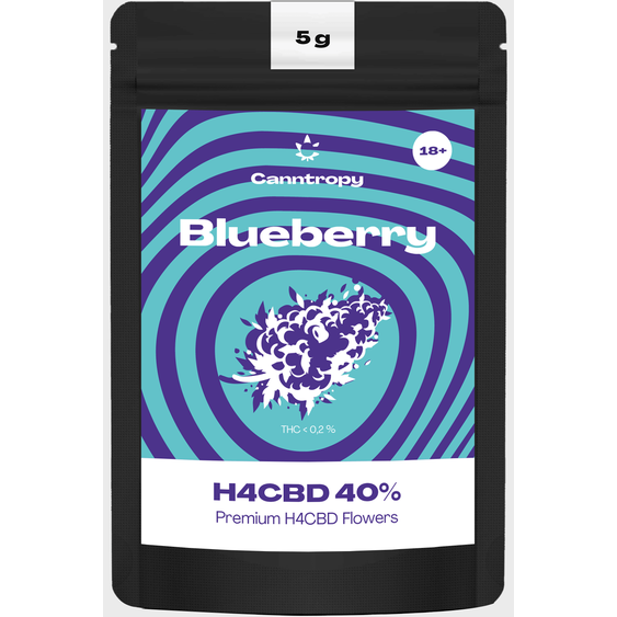 Canntropy H4CBD topskud Blueberry - 40 % H4CBD - Image 4