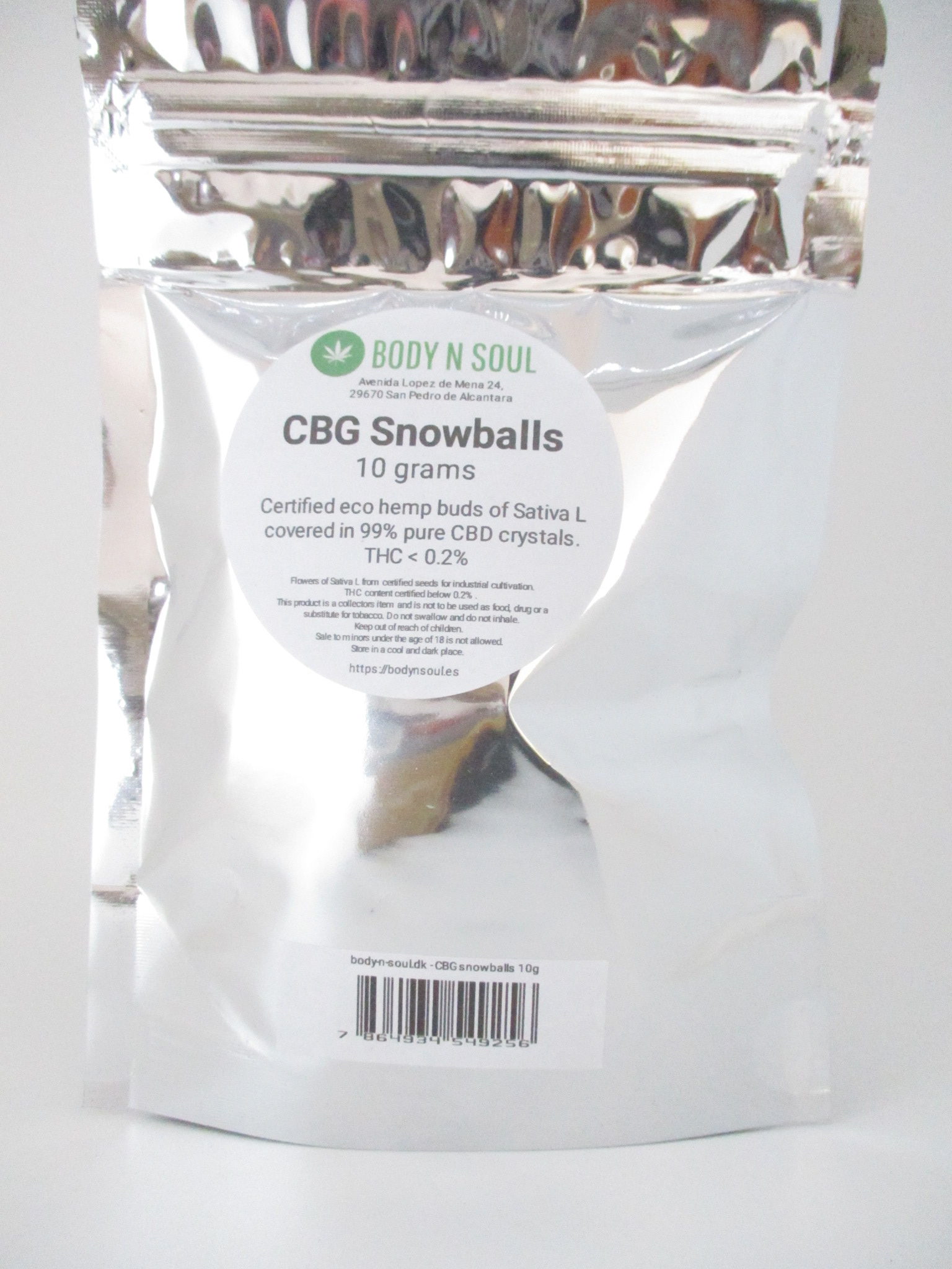 CBG Snowballs m. 99% CBD Krystaller 10 gr - Billede 2
