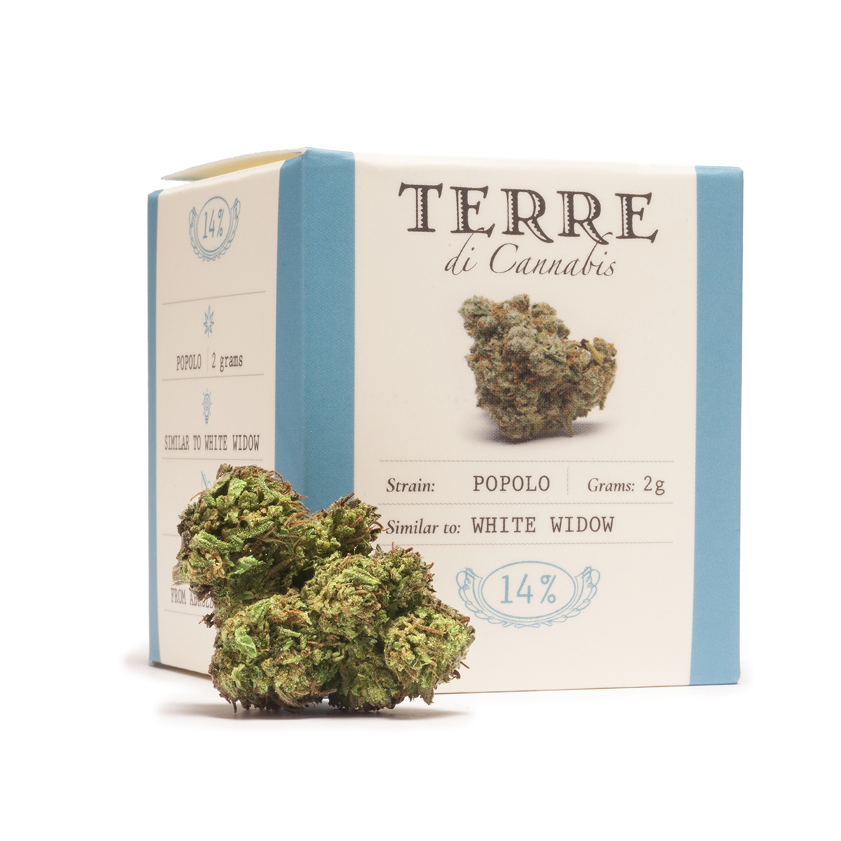 Popolo CBD topskud White Widow - 14% CBD - Billede 3